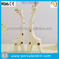 white double giraffe ceramic wedding decorations wholesale china